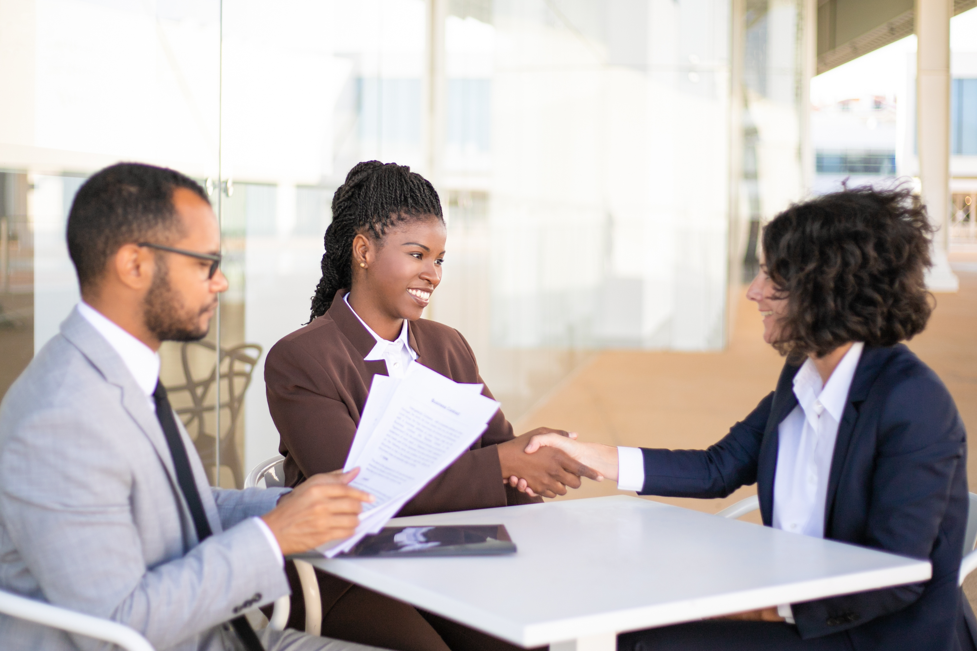 Realtors interviewing and attracting agents to their brokerage and market